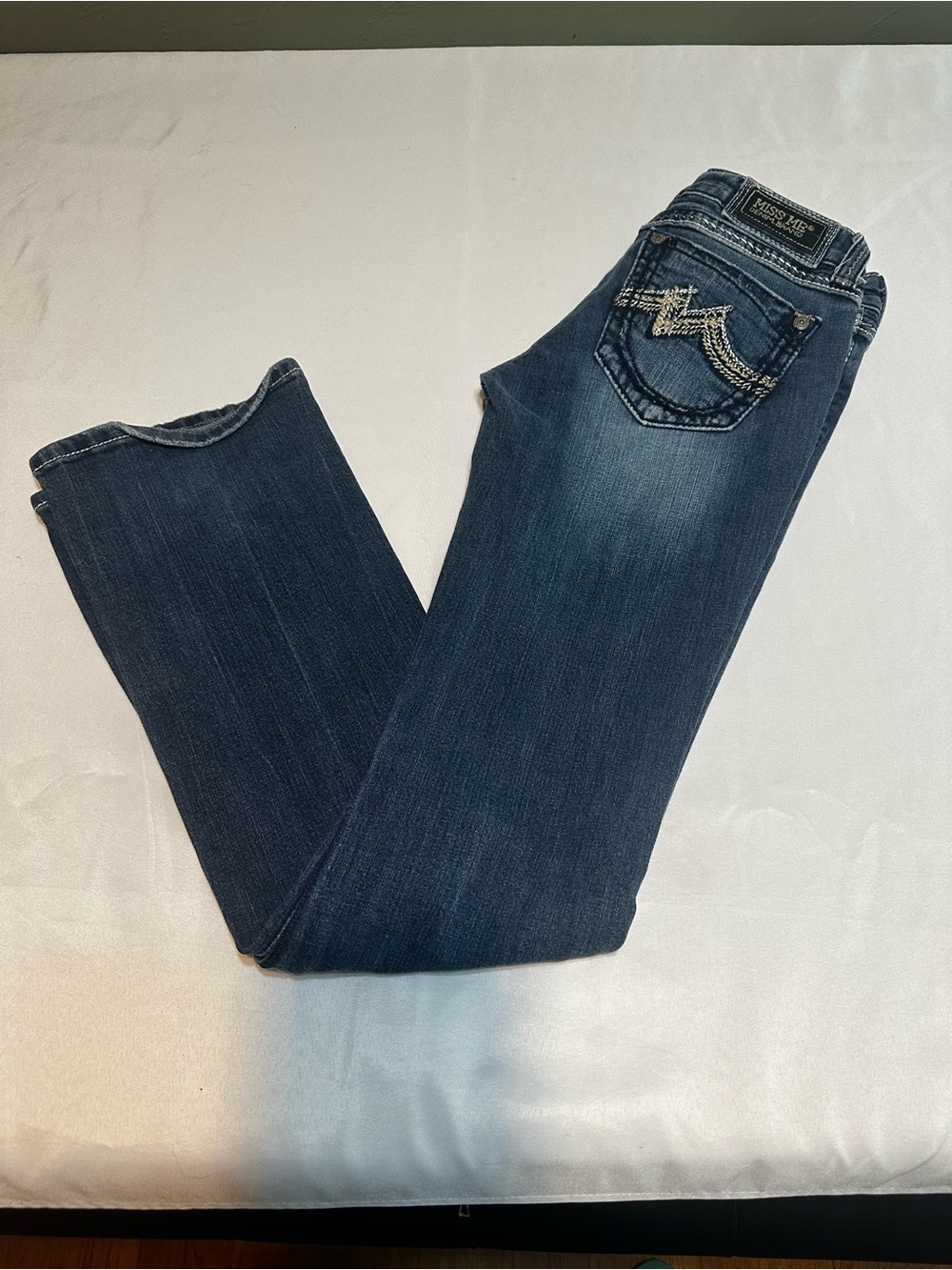 Miss Me Women's Bootcut Jeans in Dark Indigo Wash